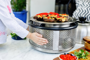 COBB premier plus kit cocina para llevar con rostizador stand, control de aire (air), caja de carbón, Bolsa, wok y piedra para pizza