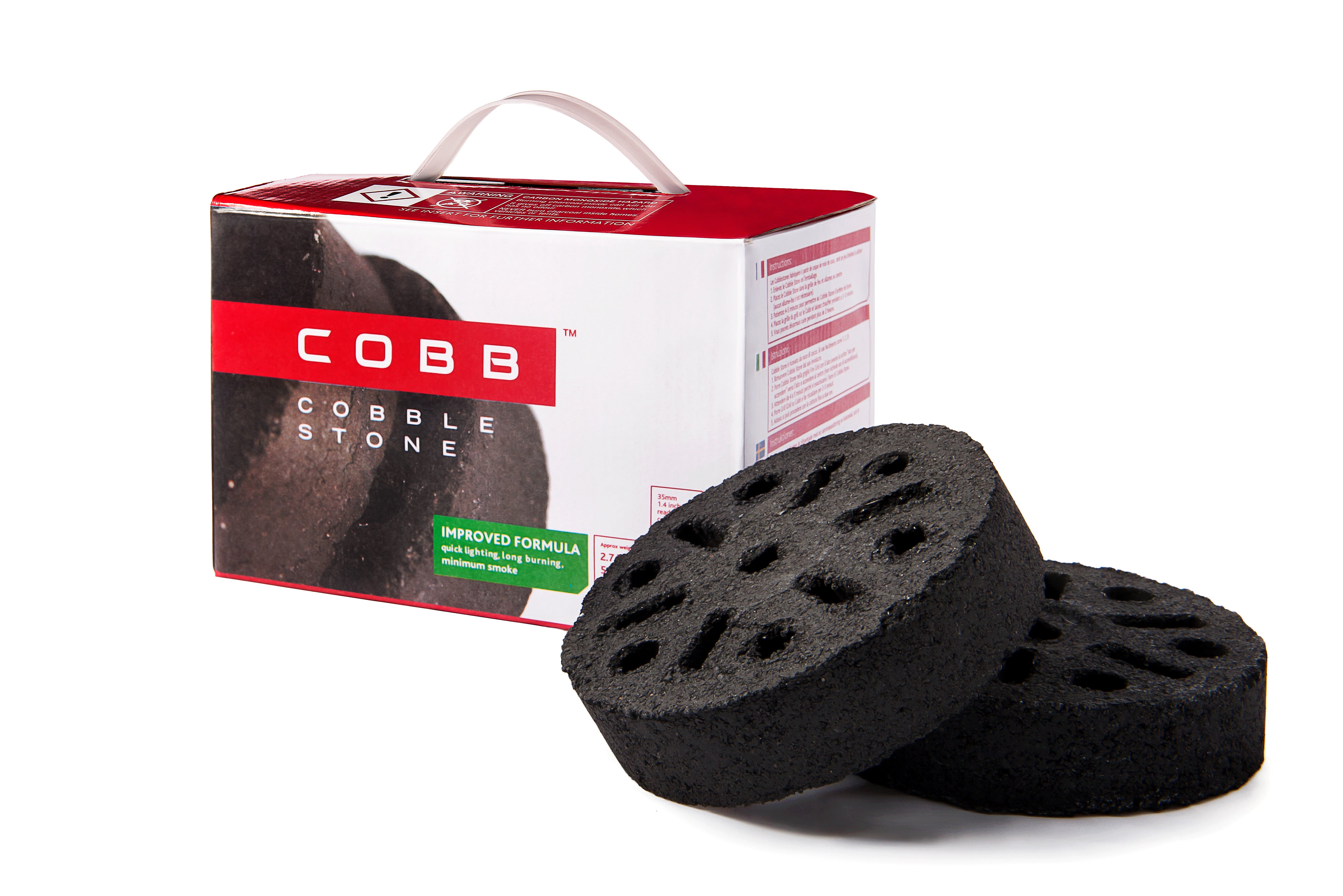 CobbleStones carbones de coco (caja con 6 carbones)