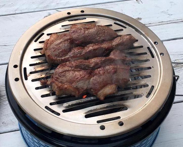 Parrilla BBQ y rejilla XL para carbón Ø30cm